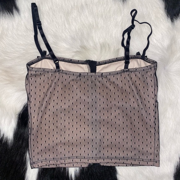 MOTEL Mesh Dot Women's Top - Picture 2 of 3